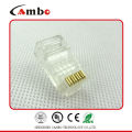 CAT5E/CAT6 Stranded Solid network cable 8P8C unshielded/shielded Gold Plated Cat5 Rj45 Lan Connector Crystal Head